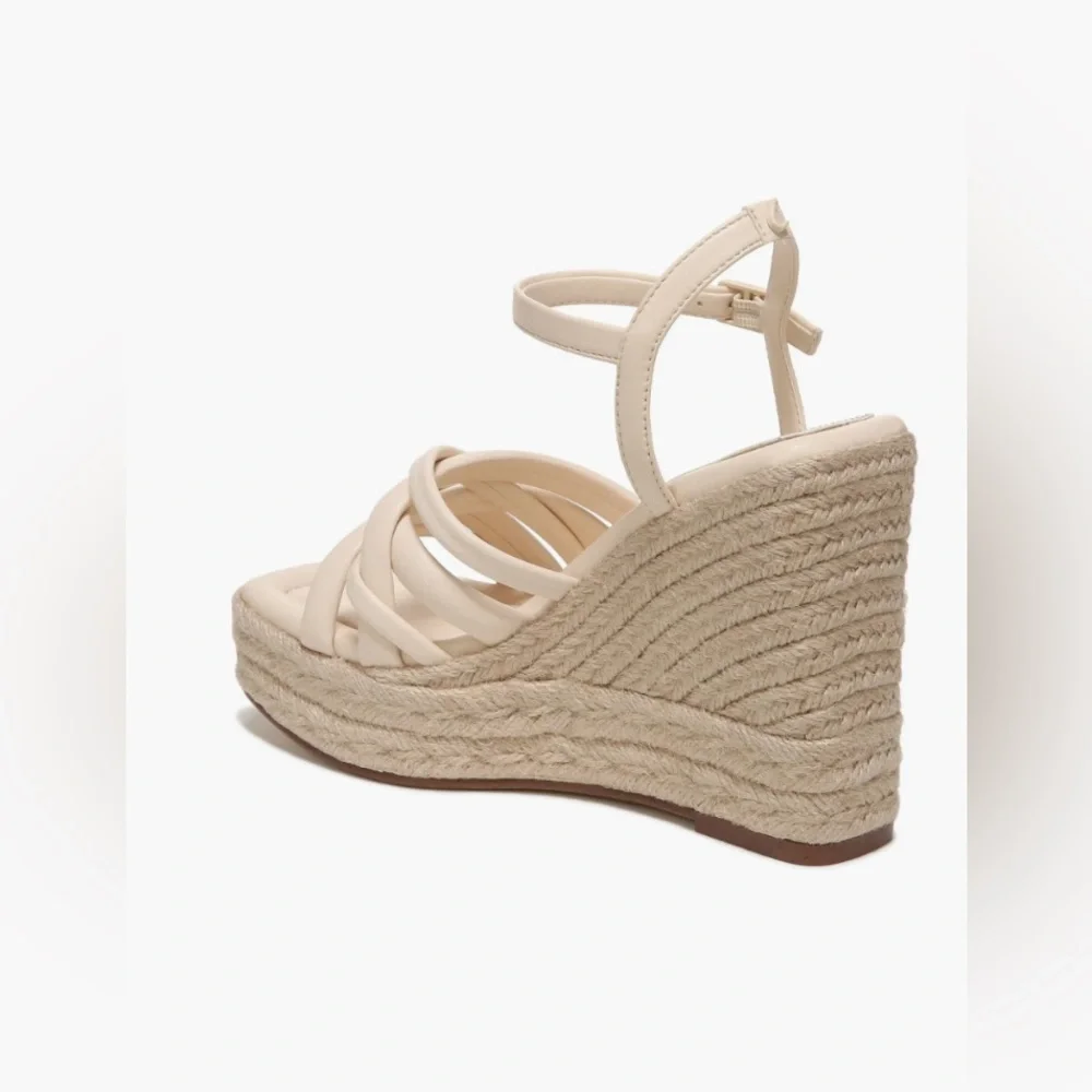 Circus by Sam Edelman “Irene” Crème Espadrille Wedge Sandals Size 8 NWT